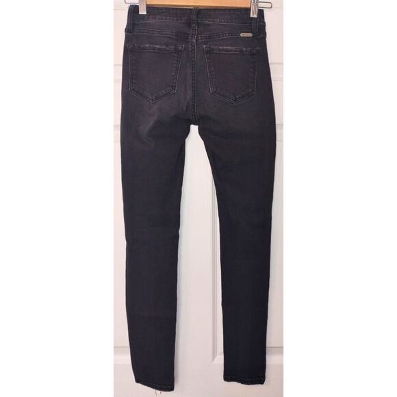 KanCan Signature High-Rise Distressed Black Skinny Jeans (Sz 24) - Picture 5 of 7
